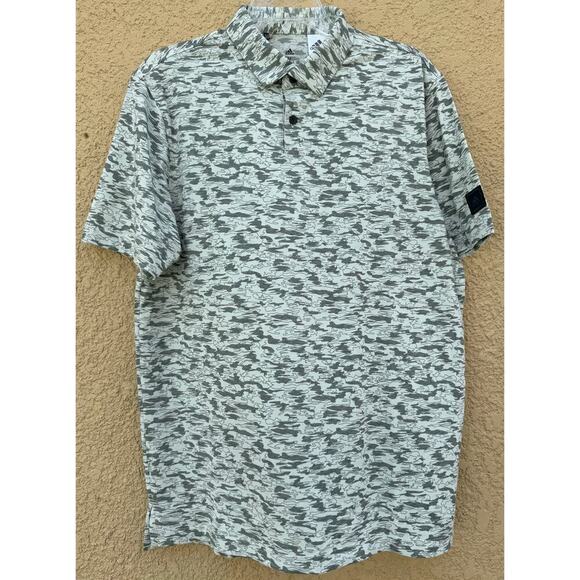 Adidas Go To Camo Golf Polo Green Medium NWT - Picture 2 of 10